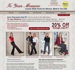 To Your Measure Website